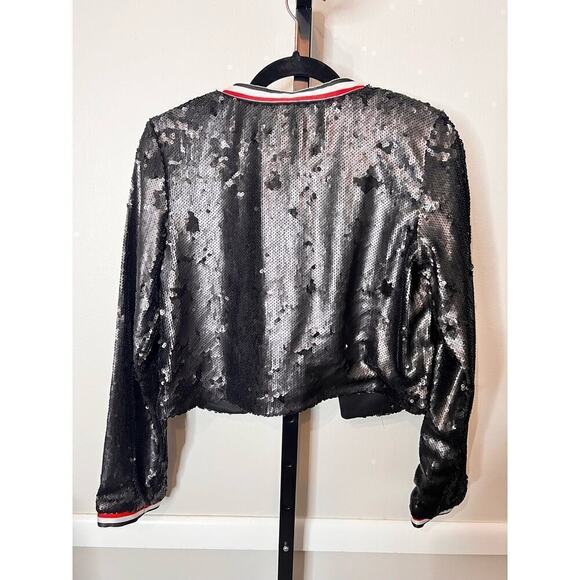 Lucy Paris Sequin Stripe Trim Cropped Jacket- it’s a stunner! - Picture 5 of 6